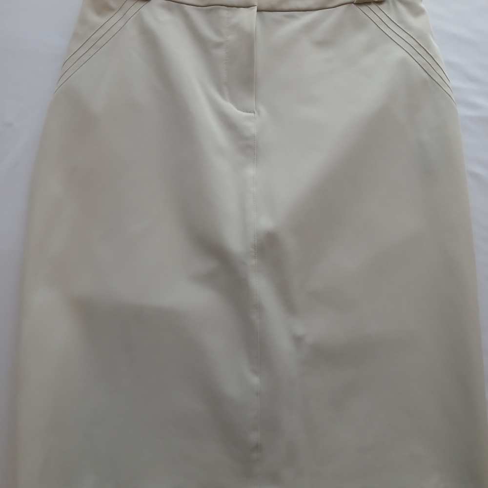 Chic Cream Pencil Skirt for Women